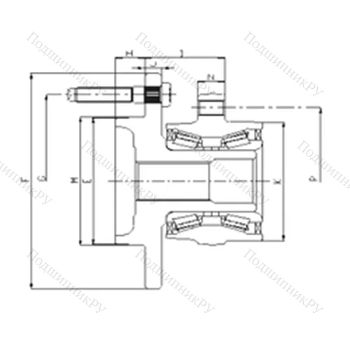 Подшипник шариковый радиально-упорный IJ 223040 от производителя  ILJIN