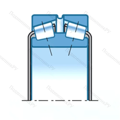 Подшипник роликовый радиально-упорный T-EE 649241D/649310G 2+A от производителя  NTN