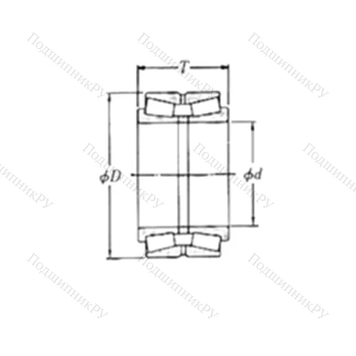 Подшипник роликовый радиально-упорный 46T 060604
