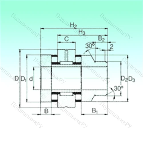 Подшипник комбинированный ZARN 2052 L TN от производителя  NBS