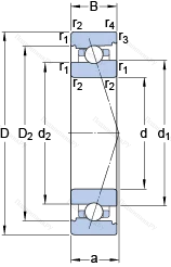 Подшипник 71922 ACB/P 4A в Екатеринбурге