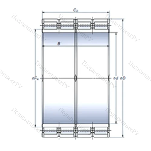 Подшипник роликовый радиальный STF 628RV 9211g