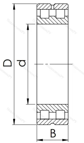 Двухрядный роликовый подшипник 5-3182112 Л (NN 3012 MKP 5) в Екатеринбурге