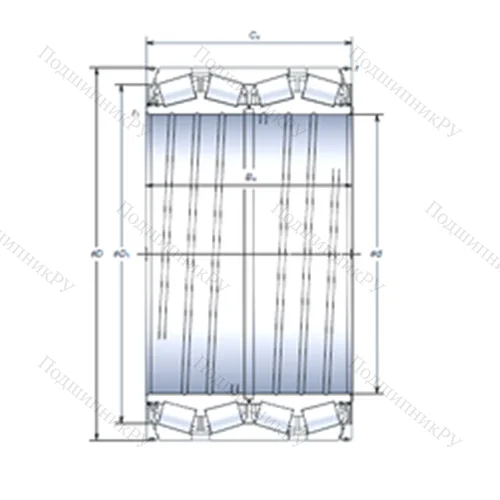 Подшипник роликовый радиально-упорный WTF 244KVS 3251Eg