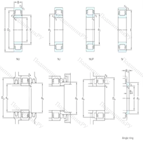 Подшипник роликовый радиальный NUP 2322ECP