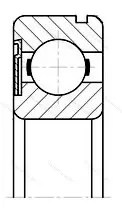 Подшипник  150108 (6008-ZN) размер 40x68x15