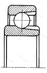 Подшипник  900907 размер 34x45x6 от производителя  ГПЗ-2