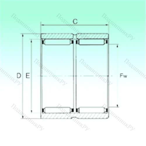 Подшипник игольчатый радиальный RNAO 60x78x40 - ZW от производителя  NBS