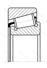 Модификация подшипника 3007214 размер 70x125x41 ГПЗ-34