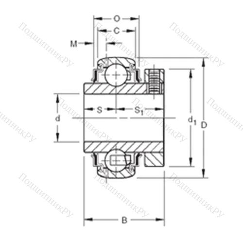 Подшипник шариковый радиальный GC 1108KRRB