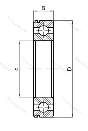 Шариковый однорядный подшипник 50309 (6309 N) в Екатеринбурге