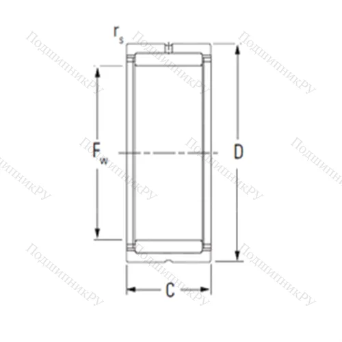 Подшипник игольчатый радиальный NKS 75 от производителя  KOYO
