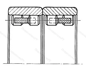 Подшипник  3572114 размер 82x110x60 от производителя  ГПЗ-1