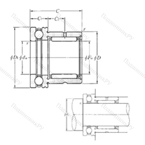 Подшипник комбинированный NKX 10T 2 от производителя  NTN