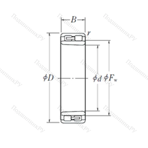 Подшипник роликовый радиальный NNU 4922 K