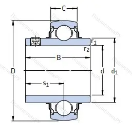 Корпусный подшипник YAR 205-2RF в Екатеринбурге