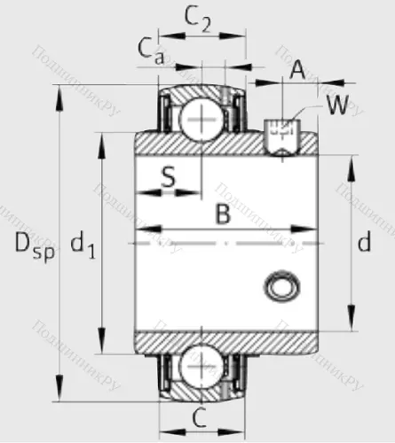 Корпусный подшипник UC 211 в Екатеринбурге
