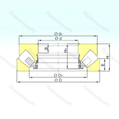 Подшипник роликовый упорно-радиальный 293/1600 M от производителя  ISB
