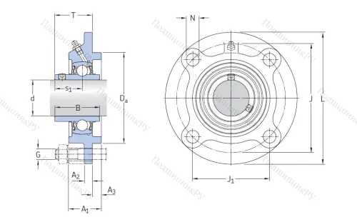 Подшипниковый узел FYC 50 TF в Екатеринбурге