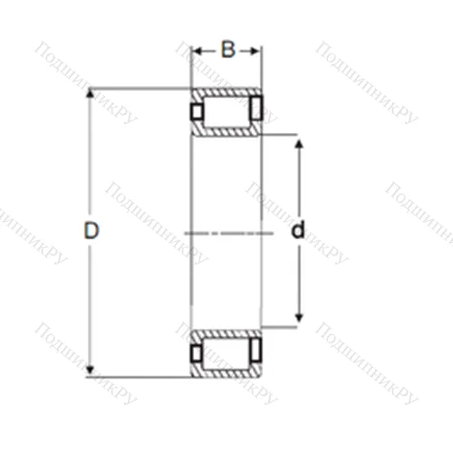 Подшипник роликовый радиальный NCF 2922 V от производителя  SIGMA
