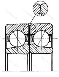 Подшипник  336208 размер 40x80x36 от производителя  ГПЗ-4