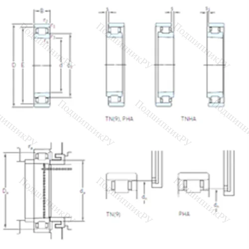 Подшипник роликовый радиальный N 1010 KPHA/SP от производителя  SKF