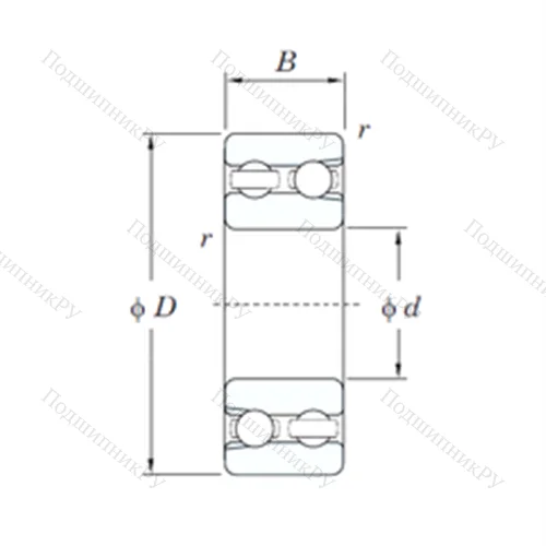 Подшипник шариковый радиальный 4214 от производителя  KOYO Подшипник шариковый радиальный 4214 от производителя  KOYO