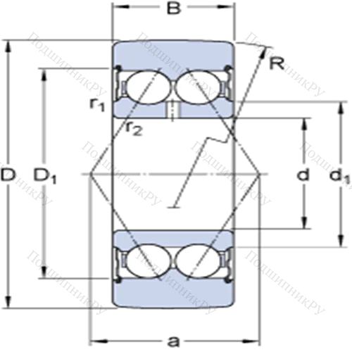 Опорные ролики на основе шарикоподшипников 305800 C-2Z от производителя  SKF