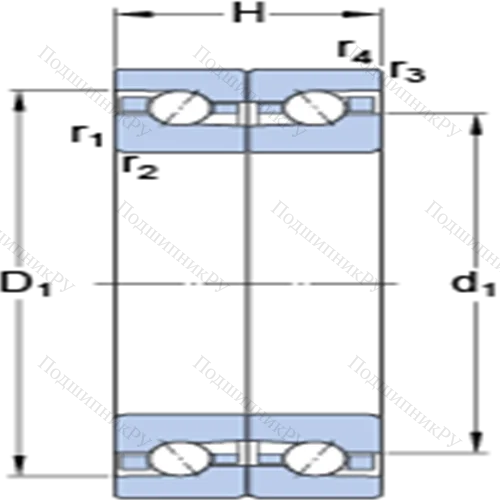 Прецизионные двойные упорно-радиальные шарикоподшипники BTM 180 AM/HCP 4CDB от производителя  SKF