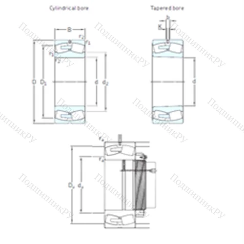Подшипник роликовый радиальный самоцентрирующийся 230/1060CAKF/W 33 от производителя  SKF