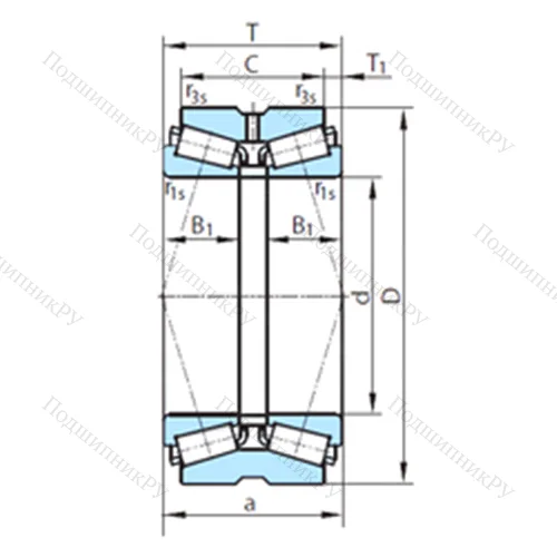 Подшипник роликовый радиально-упорный PSL 612-207 от производителя  PSL