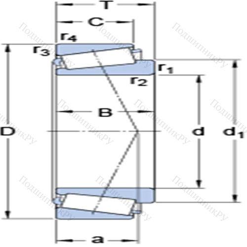 Однорядные конические роликоподшипники M 268749/710 от производителя  SKF Однорядные конические роликоподшипники M 268749/710 от производителя  SKF