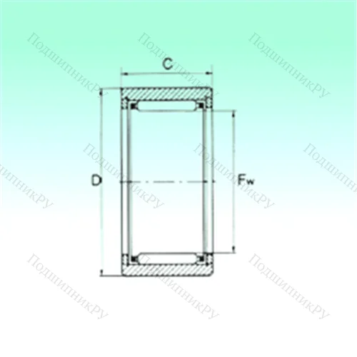 Подшипник игольчатый радиальный NK 6/12 TN от производителя  NBS
