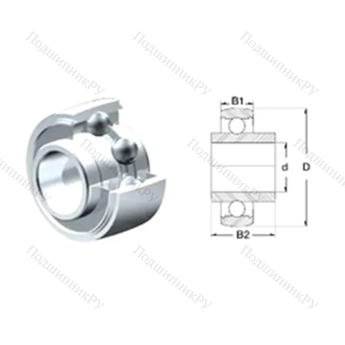 Подшипник шариковый радиальный SUCX 08 от производителя  ZEN
