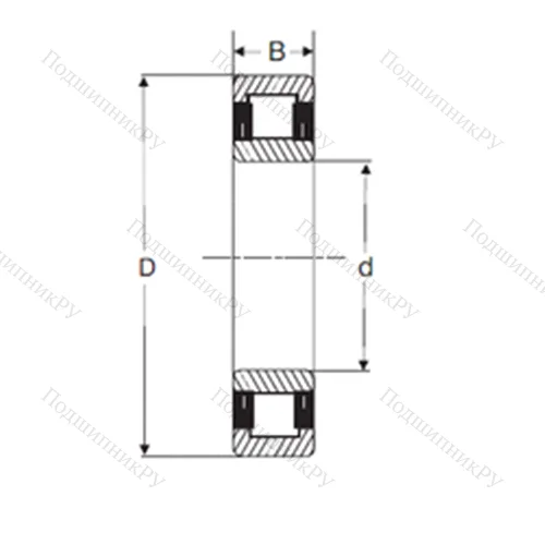 Подшипник роликовый радиальный NU 2207 от производителя  SIGMA
