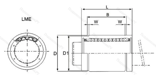 Подшипник LM 30 UU в Екатеринбурге