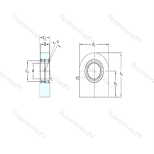 Подшипник скольжения сферический SCF 40ES от производителя  SKF