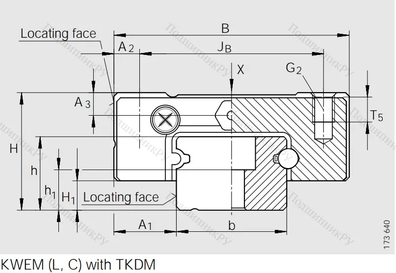 Каретка коррозионностойкая, двухрядная KWEM 15-G 2-G 2-B-V 0 в Екатеринбурге
