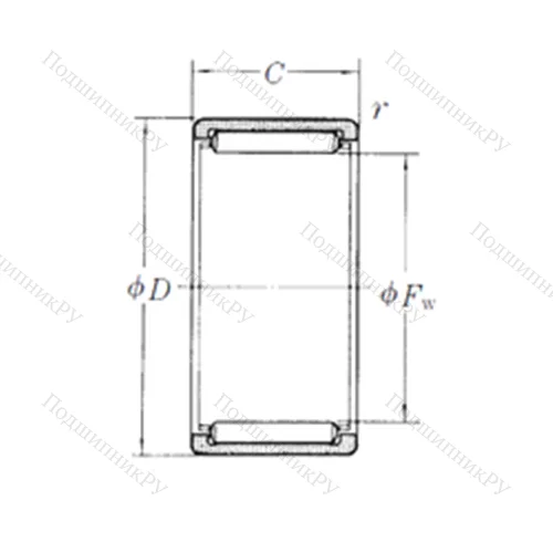 Подшипник игольчатый радиальный RLM 425230-1 от производителя  NSK