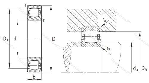 Сферический роликовый подшипник 20310 TVPC 3 от производителя  FAG