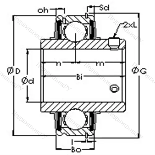 Подшипниковый узел ER 203 от производителя  AST