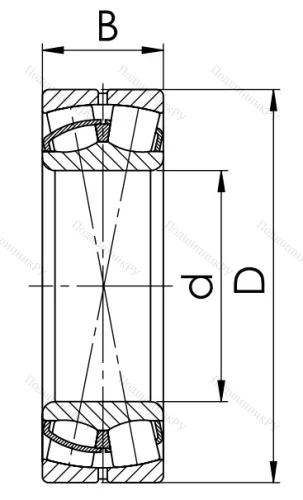 Сферический роликовый подшипник 53610 АН (22310 CW 33) в Екатеринбурге