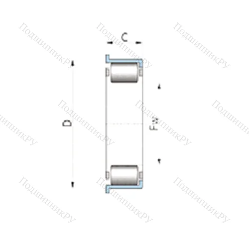 Подшипник роликовый радиальный 712135810