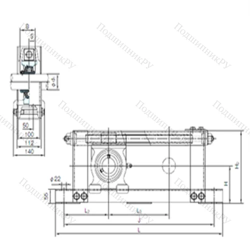 Подшипниковый узел шариковый радиальный UCTU 317+WU 900 от производителя  NACHI