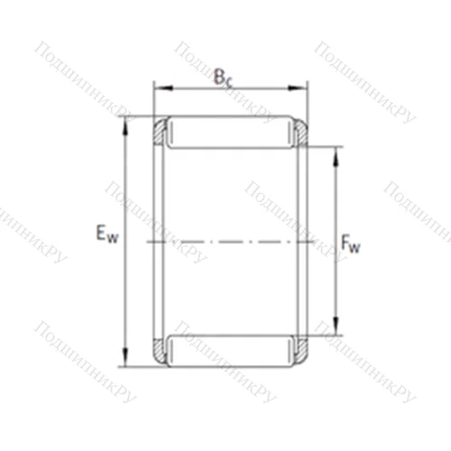 Подшипник игольчатый радиальный KZK 25x32x16