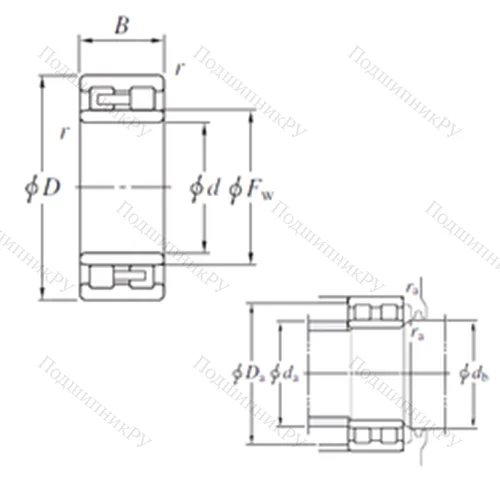 Подшипник роликовый радиальный 80NNU 60170