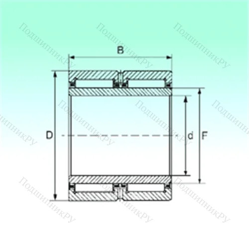 Подшипник игольчатый радиальный NA 6912 ZW от производителя  NBS