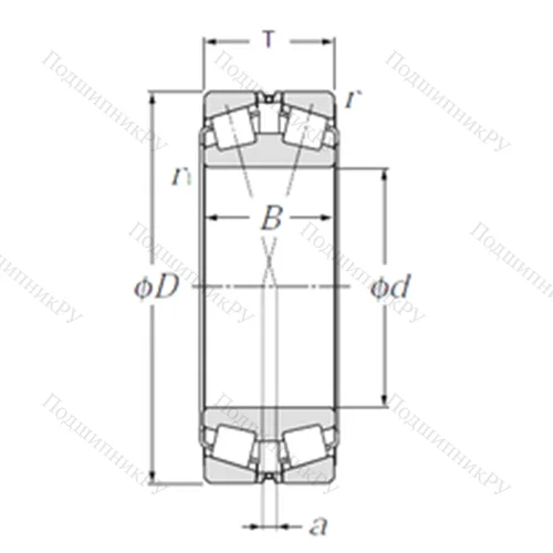 Подшипник роликовый радиально-упорный 323034