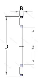 Модификация подшипника 899904 размер 22,3x44x2