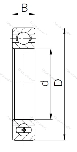Шариковый однорядный подшипник 211 (6211) в Екатеринбурге